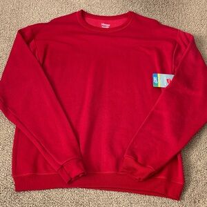 Hanes Men's Vibrant Red Crewneck Sweater